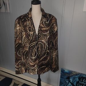 Rensissance Xl Brown Patterned Jacket